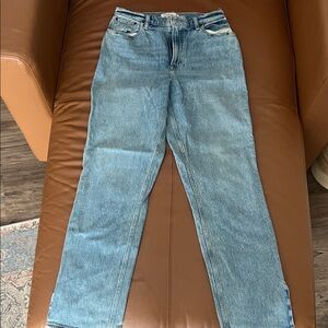 Abercrombie & Fitch Light Blue “The 90’s Straight Ultra High Rise- Curve Love”